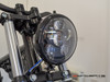5.75" Bates Style LED Six Projector Gloss Black Metal Headlight