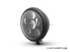 5.75" Bates Style LED Six Projector Matte Black Metal Headlight