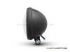 5.75" Bates Style LED Six Projector Matte Black Metal Headlight