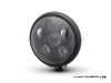 5.75" Bates Style LED Six Projector Matte Black Metal Headlight