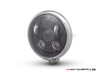 5.75" Bates Style LED Six Projector Chrome Metal Headlight
