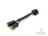 H4 To Deutsche Plug LED Light Bar Headlight Splitter Adapter - Hi / Lo Beam