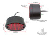 Classic Matte Black Metal Oval LED Stop / Tail Light