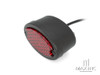 Classic Matte Black Metal Oval LED Stop / Tail Light