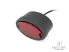 Classic Matte Black Metal Oval LED Stop / Tail Light
