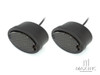 Classic Matte Black Metal Oval Smoked Lens LED Stop / Tail Lights - Pair
