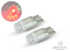 Red 12v / T10 W5W LED Projector Bulbs - Pair