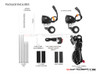 10w LED Spot Lights + Wiring Harness + Bar Clamps - Fits 22 /25 / 28mm Bars