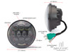 5.75" Black Multi Projector LED Headlight Insert - 80w