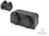 Universal Dash Mount 12v Socket + Twin USB Power Supply