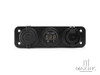 Universal Panel Mount 12v Socket + Twin USB + Voltmeter Power Supply
