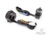 Universal Black Alloy Motorcycle Control Switch Set Combo - Fits 22mm Bars