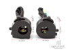 Universal Black Alloy Motorcycle Control Switch Set Combo - Fits 22mm Bars