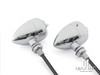 Chrome Alloy Classic LED Turn Signals / Indicators With Bezel