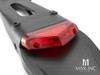 Universal Supermoto Rear Fender LED Stop / Tail Light - Red Lens