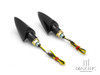 Black Universal LED Spear Head Turn Signals / Indicators - Emarked