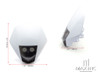 White Universal Stealth Supermoto LED Headlight Mask - 20w