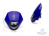 Blue Universal Stealth Supermoto LED Headlight Mask - 20w