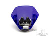Blue Universal Stealth Supermoto LED Headlight Mask - 20w