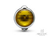5" Chrome Metal Vintage Style Headlight - Yellow Lens
