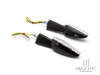 Black Benelli Style LED Turn Signals / Indicators - Emarked