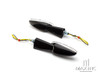 Black Benelli Style LED Turn Signals / Indicators - Emarked