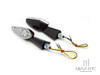 Black Benelli Style LED Turn Signals / Indicators - Emarked