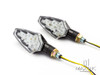 Black Full Size LED Turn Signals / Indicators - Emarked
