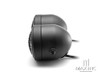 Black Universal Twin Metal Headlight + Mesh Grill - 12v / 35w