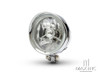 5" Chrome Metal Bottom Mount Custom Headlight - 55w