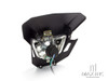 Black Universal Supermoto Headlight Mask - 12v/35w