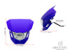 Blue Universal Supermoto Headlight Mask - 12v/35w