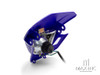 Blue Universal Supermoto Headlight Mask - 12v/35w