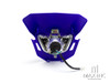 Blue Universal Supermoto Headlight Mask - 12v/35w