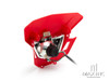 Red Universal Supermoto Headlight Mask - 12v/35w