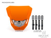Orange Universal Supermoto Headlight Mask - 12v/35w