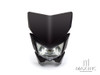 Black Beasty Universal Supermoto Headlight Mask - 12v/35w