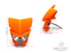 Orange Beasty Universal Supermoto Headlight Mask - 12v/35w
