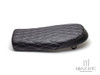 Black Diamond Stitch Universal Scrambler Motorcycle Seat