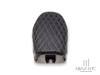 Black Diamond Stitch Universal Scrambler Motorcycle Seat