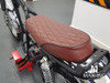 Brown Diamond Stitch Universal Scrambler Motorcycle Seat
