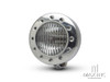 5" Polished Alloy Drilled Bezel Vintage Style Headlight - 12v / 35w