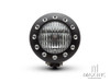 5" Matte Black Alloy Drilled Bezel Vintage Style Headlight - 12v / 35w