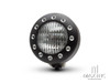 5" Matte Black Alloy Drilled Bezel Vintage Style Headlight - 12v / 35w