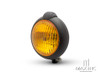 5" Matte Black Metal Vintage Style Headlight - Yellow Lens