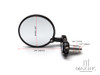 Black Round Alloy Bar End Mirrors - Fits 7/8"(22mm) Bars & Renthal Bars
