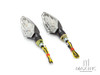 Carbon Pattern Full Size LED Turn Signals / Indicators - Emarked