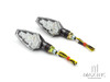 Carbon Pattern Full Size LED Turn Signals / Indicators - Emarked