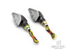 Carbon Pattern Mini LED Turn Signals / Indicators - Emarked