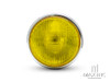 7.7" Chrome Universal Metal Classic Yellow Lens Headlight